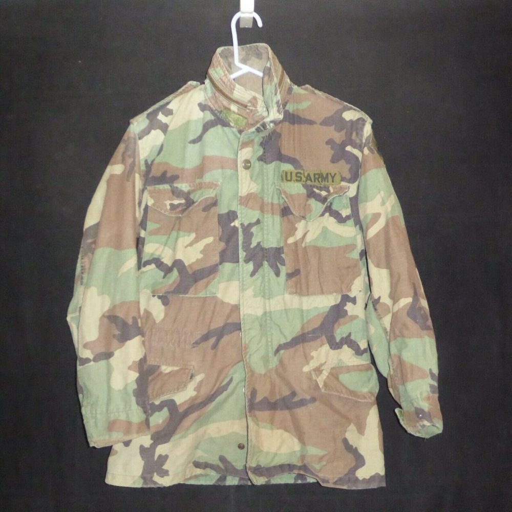 VTG US Army w/ Patches Field Jacket Cold Weather